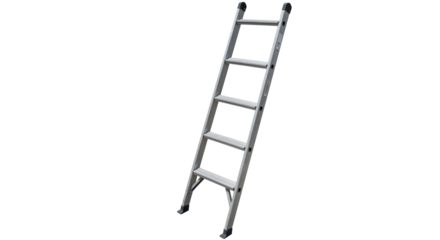Isolated Aluminum Step Ladder