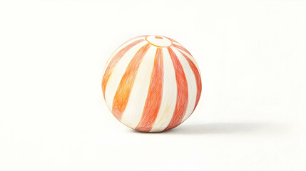 Obraz premium beach ball drawing illustration