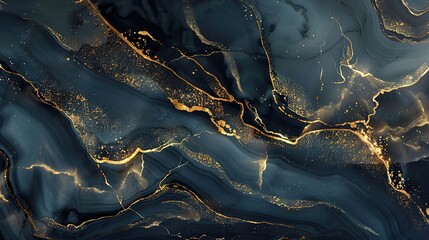 Luxurious Marble Texture with Golden Veins: The Ultimate Presentation of Luxury! The picture focuses on the delicate texture of marble. Against a warm base color, golden veins wind through, like flowi