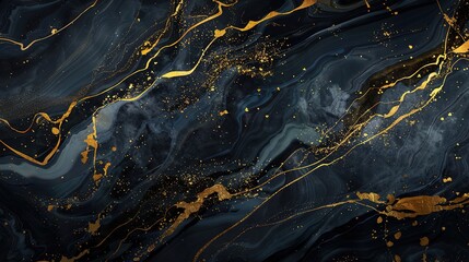 Luxurious Marble Texture with Golden Veins: The Ultimate Presentation of Luxury! The picture focuses on the delicate texture of marble. Against a warm base color, golden veins wind through, like flowi