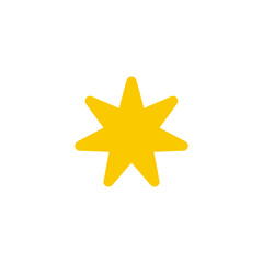 Star simple icon. Rating star. Review star. Vector