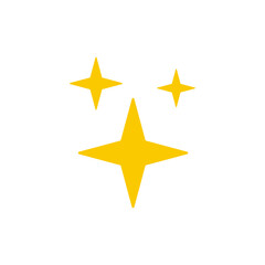 Sparkle star icon. Falling stars. Vector illustration