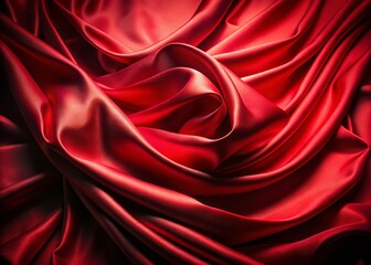 Obraz premium Elegant Red Silk Drape Background for Fashion Photography A Luxurious and Versatile Option for Stunning Visual