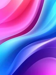 Fototapeta premium A vibrant abstract design featuring flowing curves in shades of pink, blue, and purple, creating a soothing and dynamic visual experience.