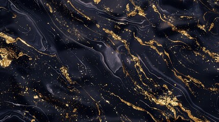 Luxurious Marble Texture with Golden Veins: The Ultimate Presentation of Luxury! The picture focuses on the delicate texture of marble. Against a warm base color, golden veins wind through, like flowi