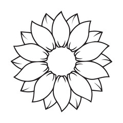 lotus flower isolated on white background
vector illustration of a lotus flower
coloring page flower
