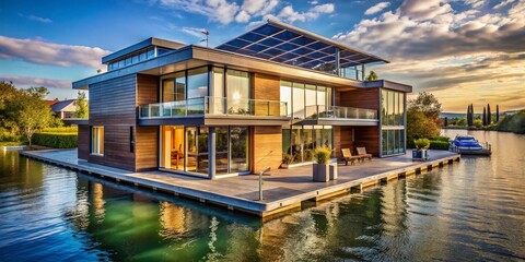 SunDrenched Waterfront Oasis Modern SolarPowered Luxury Home Redefines Coastal Living