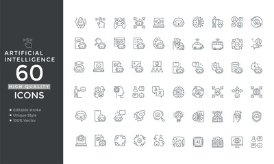 Artificial Intelligence Icons
