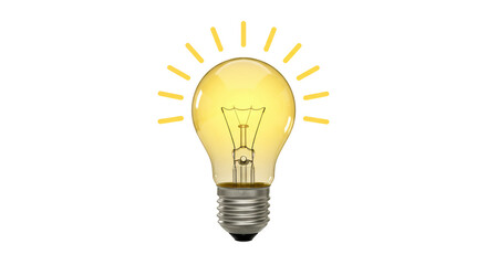 Isolated Light Bulb