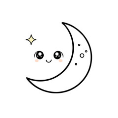 funny cartoon moon
