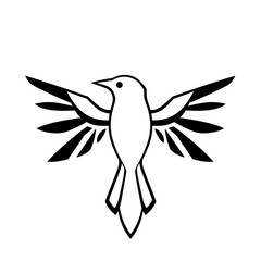 Obraz premium vector illustration of a bird