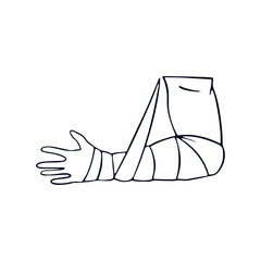  Illustration of Bandaged Body Part