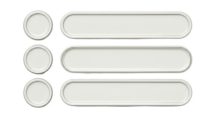 Obraz premium Isolated White UI Elements