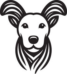 Dog Abstract Ear Logo Vector