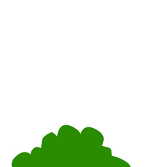 green bush illustration