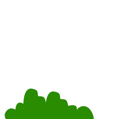 Fototapeta premium green bush illustration