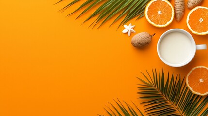 Minimalist healthy snack arrangement using plant-based energy ingredients for wellness visuals.