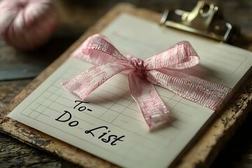 Naklejka premium To Do List on a Blank Gift Card