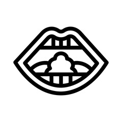 chewing line icon