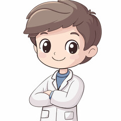 Fototapeta premium Chemist - Vector icon, isolated on white background - 