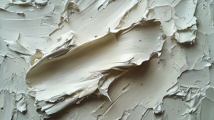Textured Cream Paint Strokes