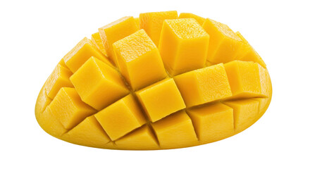 Isolated Diced Mango