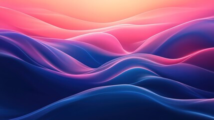 Obraz premium A modern abstract wallpaper featuring fluid gradient waves.