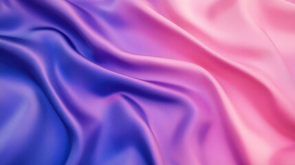Obraz premium Flowing, iridescent silk drapes in shades of deep violet and vibrant pink, creating a luxurious, textured effect