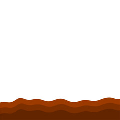 Brown Banner Page Edge Shape