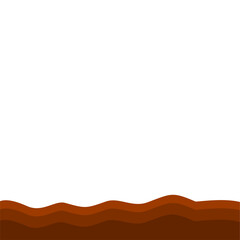 Brown Banner Page Edge Shape