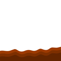 Brown Banner Page Edge Shape