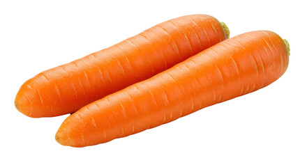 Isolated Two Carrots