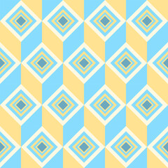 Vector geometric seamless pattern with squares, tiles, fabric, paper, wraping, decoration and etc.