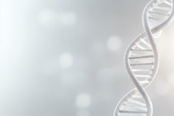 minimalistic clean image of dna double helix structure