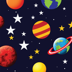 Astronomy icon set. Containing satellite, universe, astronaut, rocket, comet, telescope and planet icons. Solid icon collection with vector file