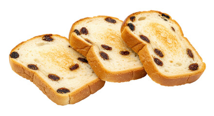 Isolated Raisin Toast