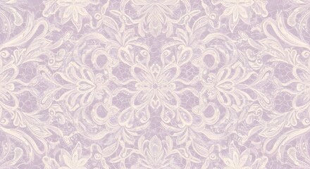 Generative AI, Digital lace artwork, thin and delicate digital floral pattern repeated on background, background image