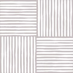 This hand-drawn stripe pattern in beige features a modern block layout with an organic feel. Ideal for wallpaper, fabric, and decor, it adds a minimalist yet earthy touch to any space.