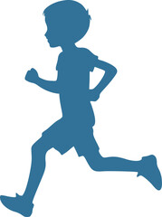 Creative design of child running sport