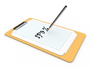 3d illustration initial public offering concept
