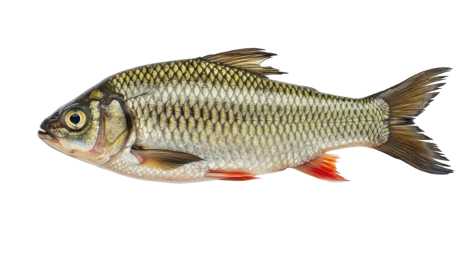Isolated Common Roach Fish