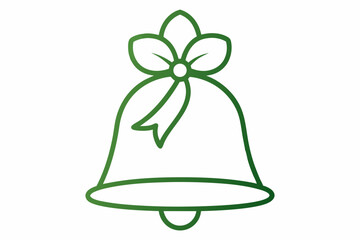 christmas bell isolated on white