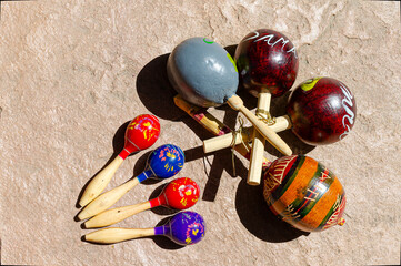 Jamaican musical marimba set