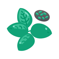  Basil Seeds Icon with Unique Design