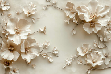 3D wallpapers for walls with a vibrant jungle theme and tropical leaf patterns, creating a lively and immersive atmosphere in the room.