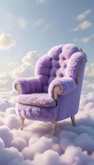 purple sofa in the sky