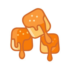  Caramel Candy Icon for Sweet Treats