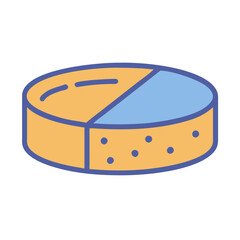  Cheese Wheel Icon for Culinary Creations