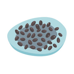  Chia Seeds Benefits Vector Design