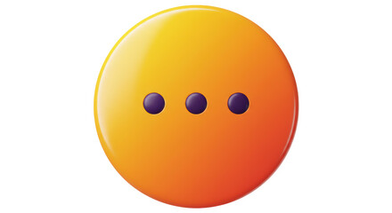 Isolated Orange Menu Icon